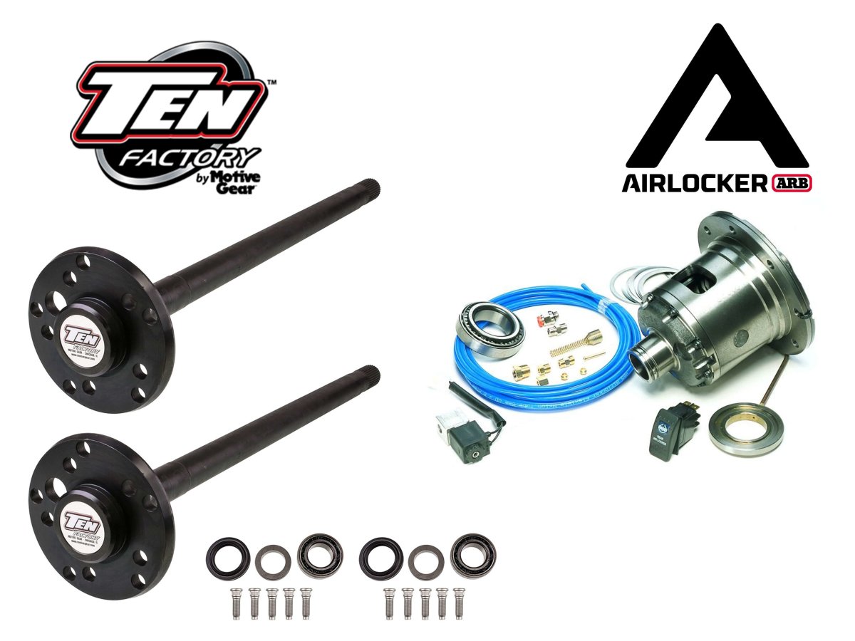 Ten Factory Dana 44 '33 Spline' Axles and ARB Locker Combo (Fits: 87-9 –  Rusty's Off-Road Products