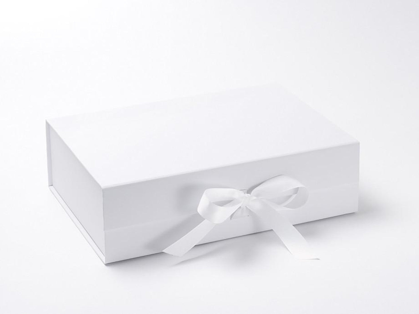 Silver A5 Deep Gift Boxes with changeable ribbon