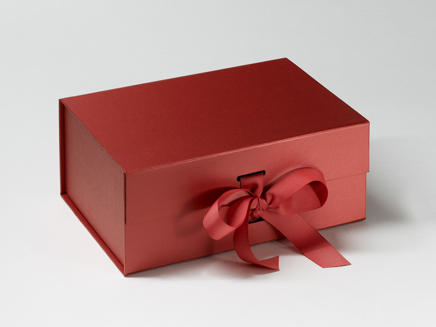 Pearl Red A5 Deep Luxury Gift Box with Changeable Ribbon