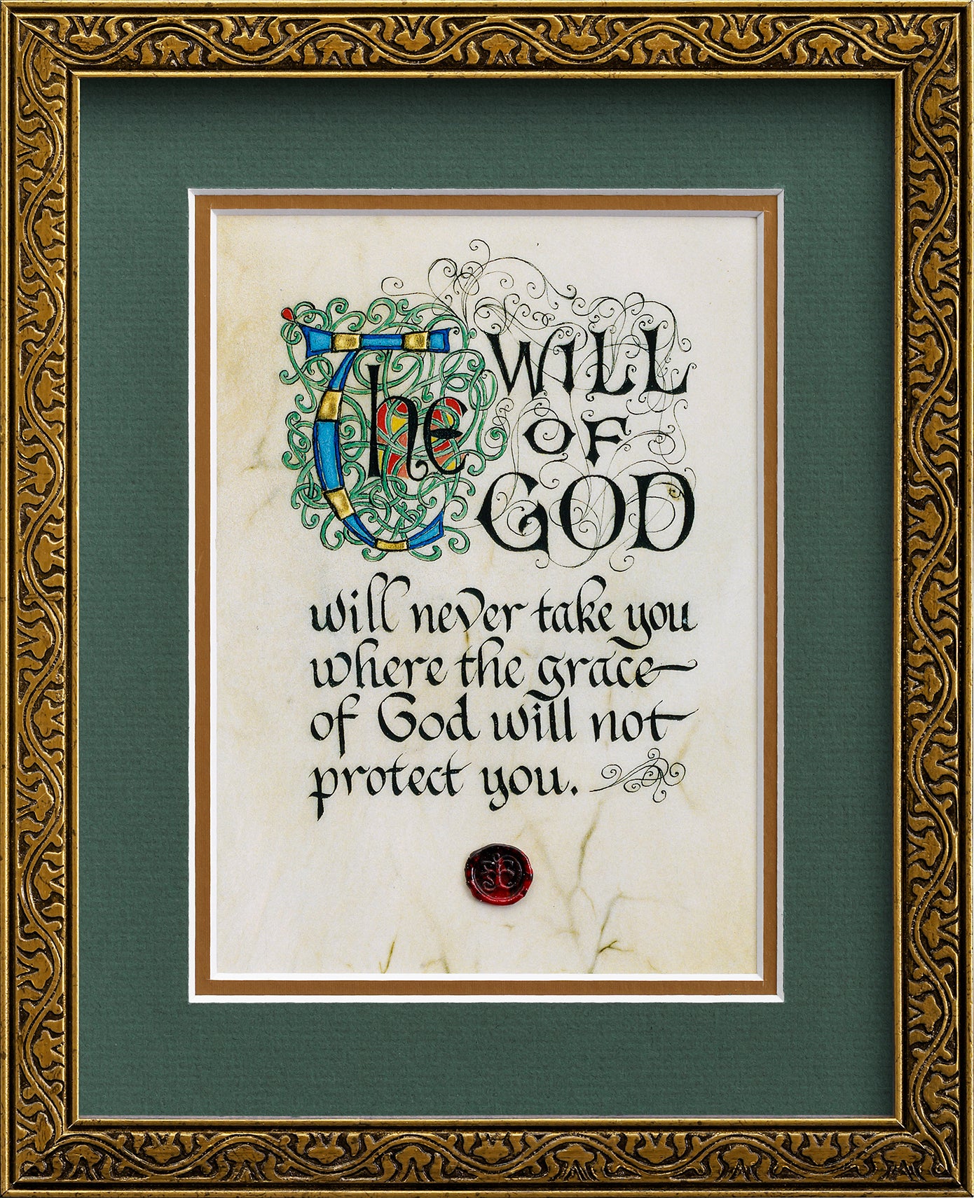 The Will Of God Framed Celtic Art Print Real Irish