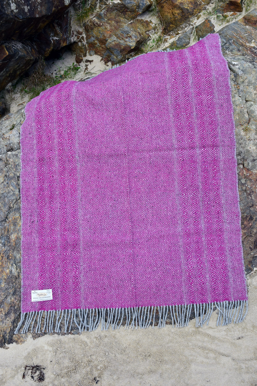 Undulating Twill Handwoven Throw Blanket Real Irish