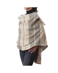 Plaid Shawl Cape