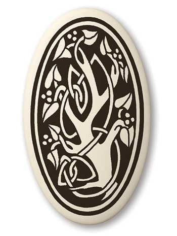 Sacred Tree of Life Porcelain Pendant