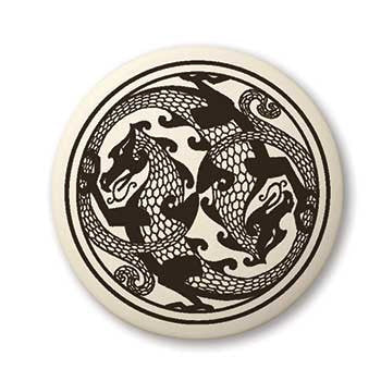 Dragon Porcelain Pendant