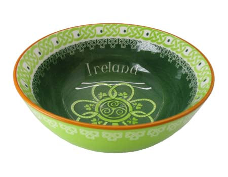 Shamrock Spiral Ceramic Bowl