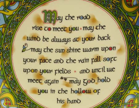 Old Irish Blessing Bone China 8