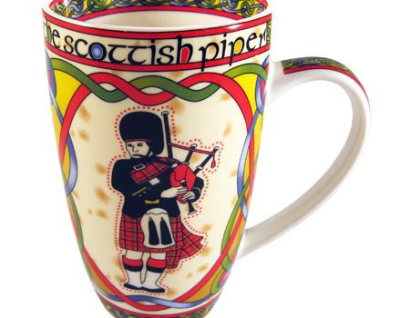 Scottish Piper Bone China Mug