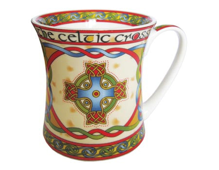 Celtic Cross Bone China Mug