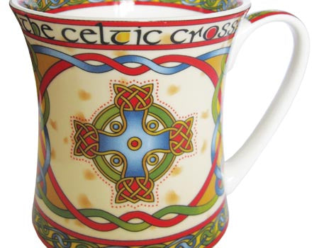 Celtic Cross Bone China Mug