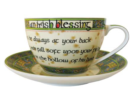 Irish Blessing Bone China Cup & Saucer