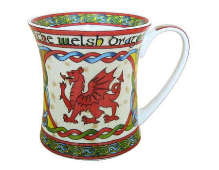 Welsh Dragon Bone China Mug