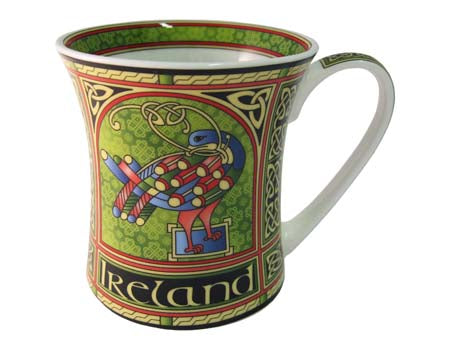 Celtic Peacock Bone China Mug