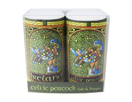 Celtic Peacock Salt & Pepper Set