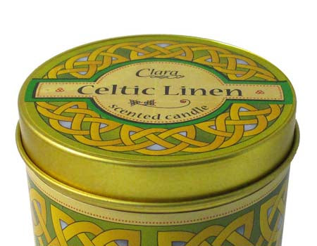 Celtic Linen Scented Travel Candle