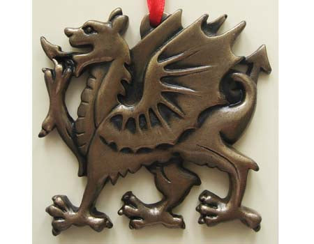 Welsh Dragon Ornament