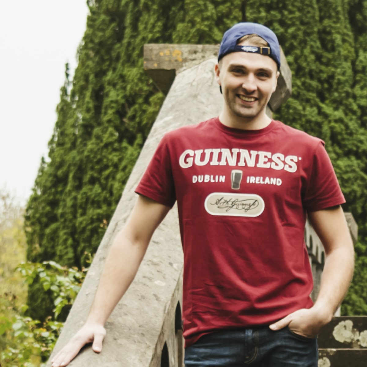 Guinness Burgundy Trademark Label Tee