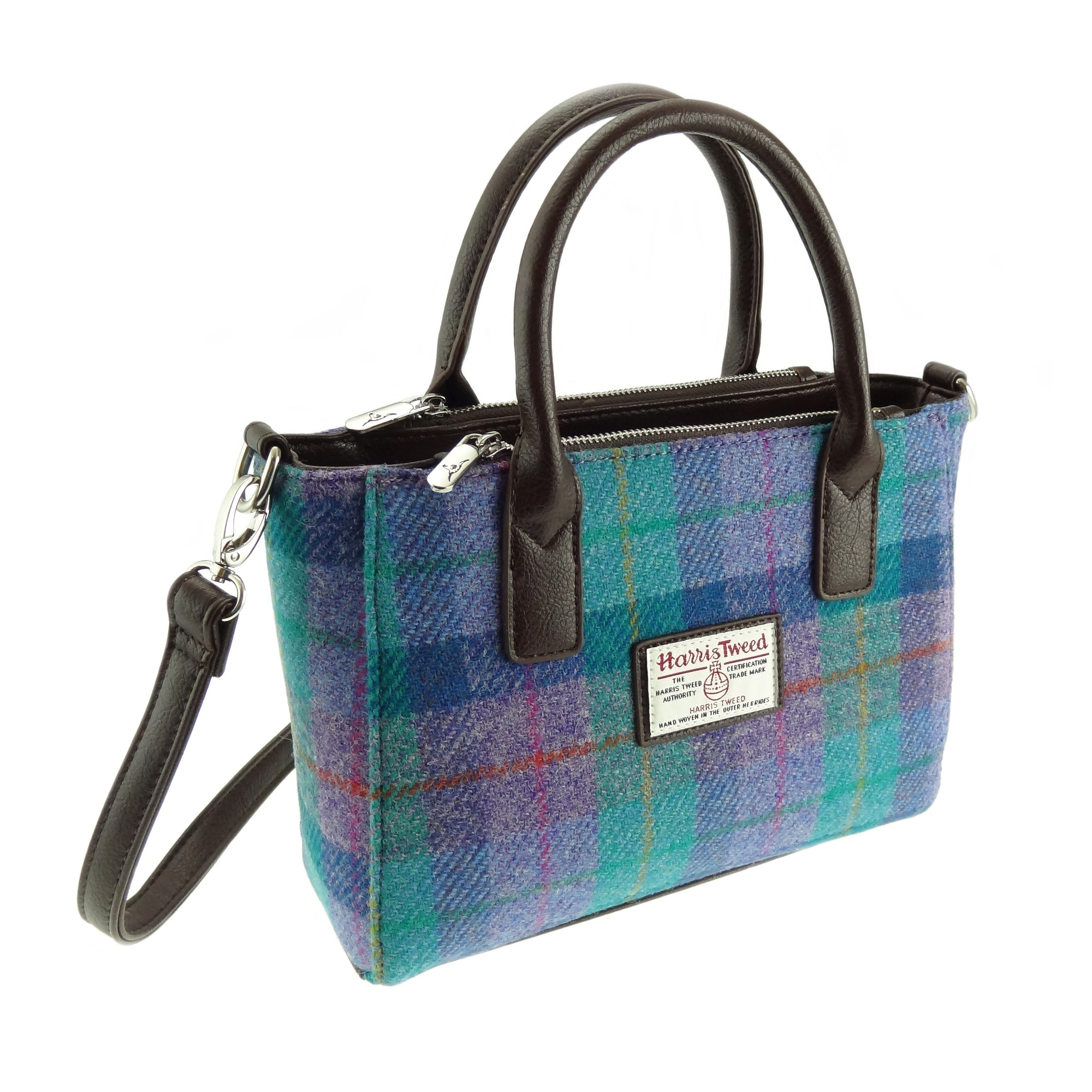Harris Tweed Small Tote Bag with Shoulder Strap | 10% Off Your First ...