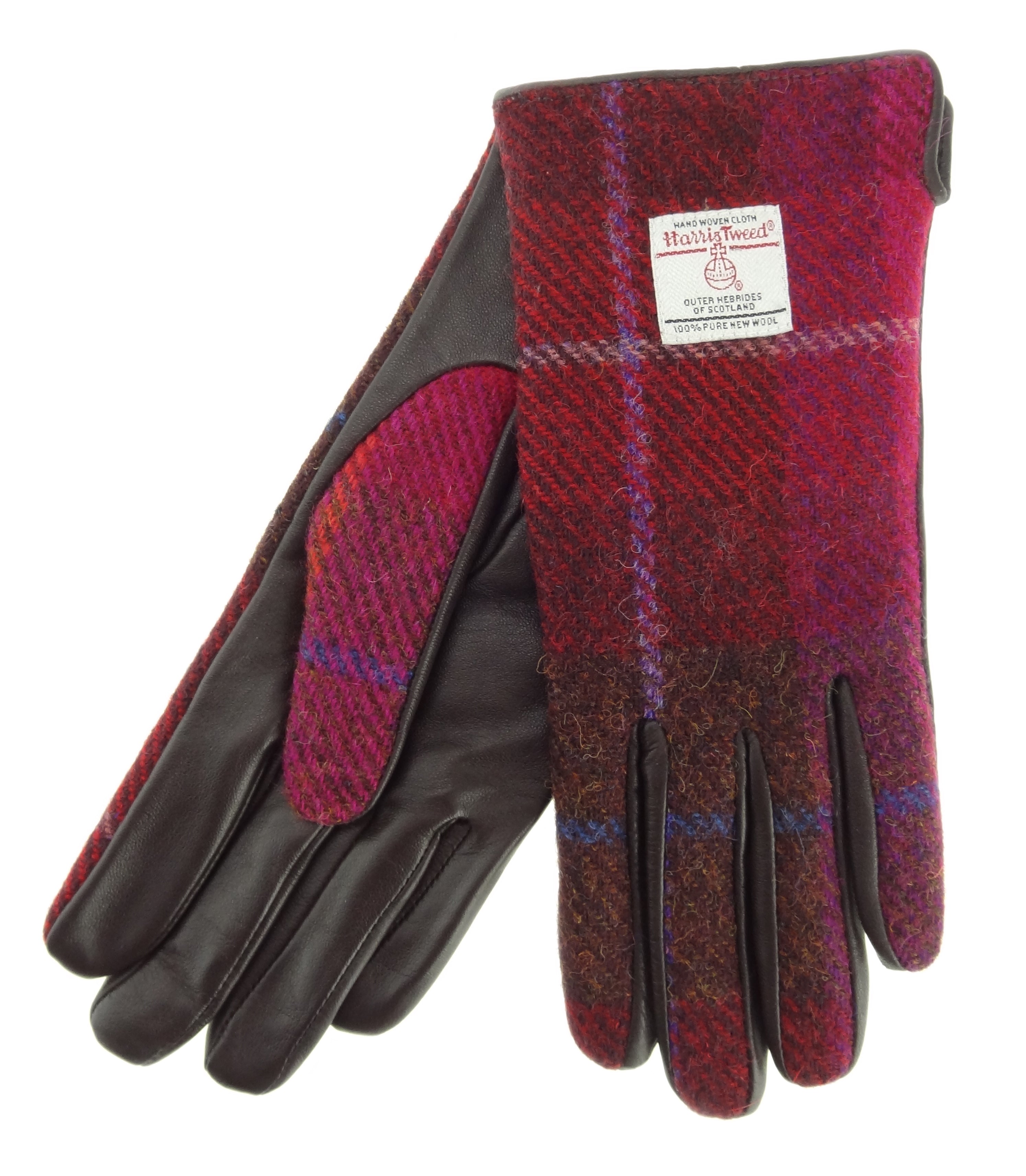 tweed gloves women's