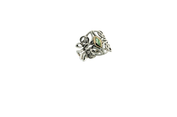 Women's Guardian Angel Ring - Peridot