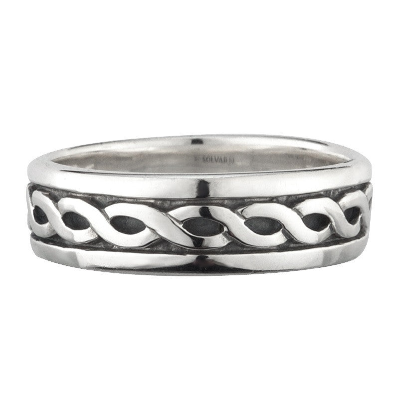 Ladies Celtic Knotwork Narrow Band - S2648 by Solvar