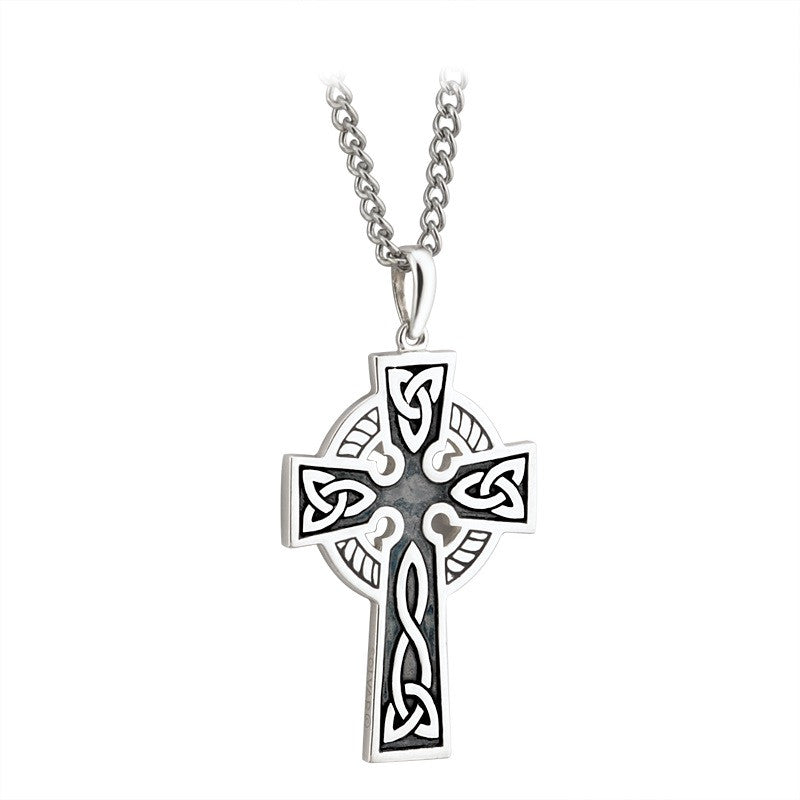 Double Sided Celtic Cross Pendant S/S - S44764