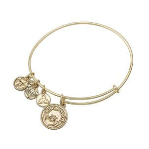 Claddagh Charm Bangle