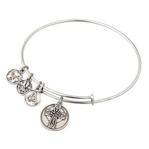 Celtic Cross Charm Bangle