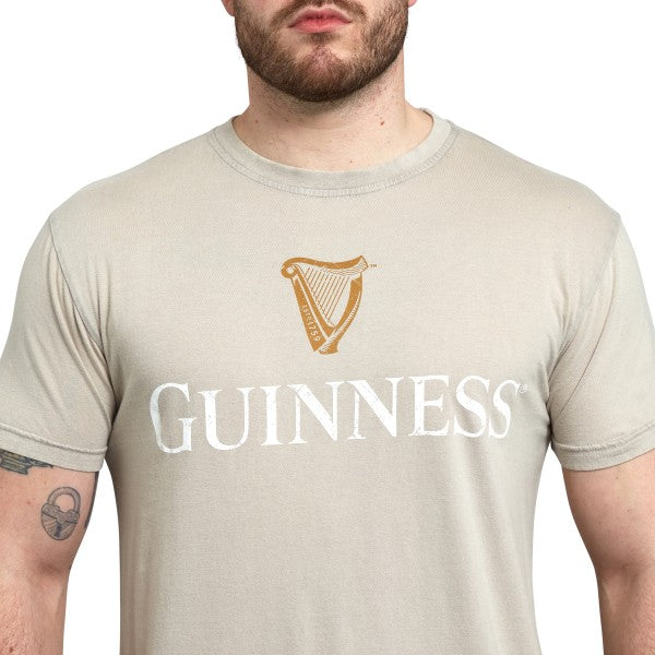 Guinness Trademark Label T-Shirt Beige