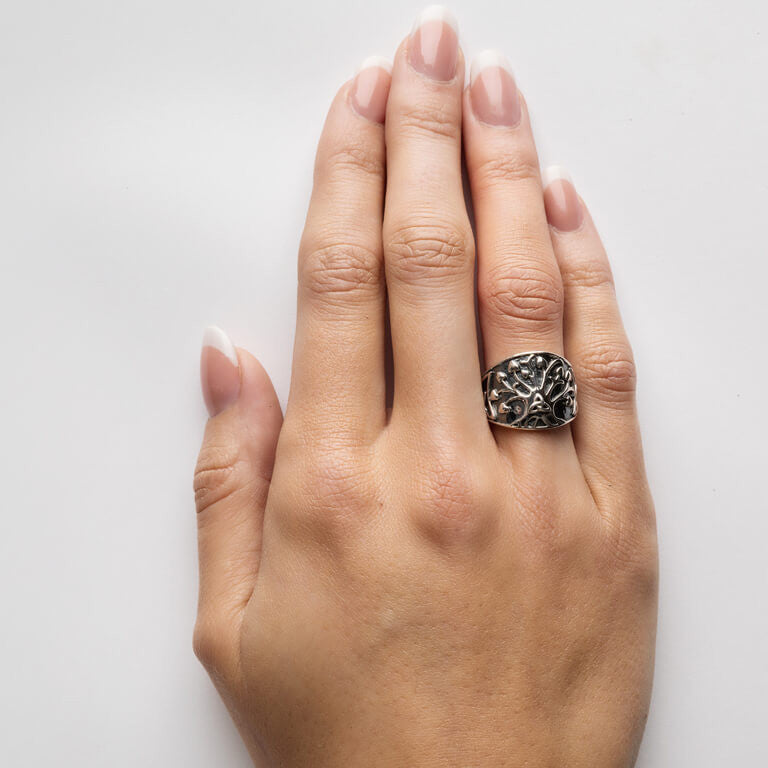 Tree of Life + Trinity Knot Ring by Shanore