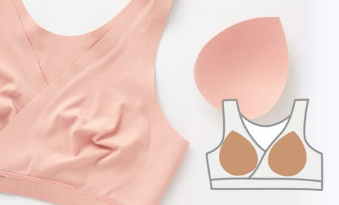 Mamaway Ultra Silky Crossover Sleeping & Nursing Bra (Nude) 210825 | The Nest Attachment Parenting Hub