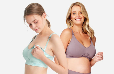 Mamaway Ultralight Antibacterial Seamless Nursing Bra Nude 190882F | The Nest Attachment Parenting Hub