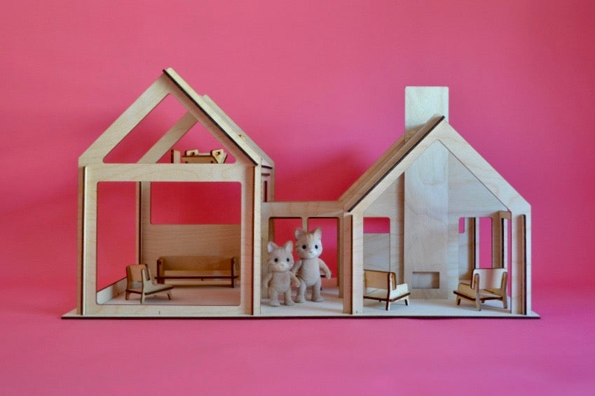 modern farmhouse dollhouse