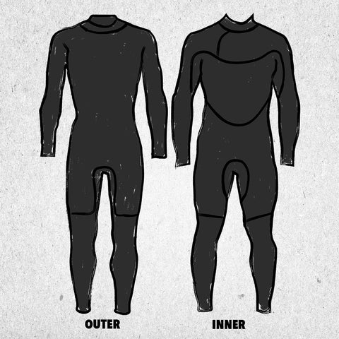 steamer wetsuit illustration 