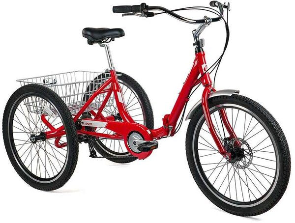 2023 EVO Bicycles  Latitude Trike, Adult Tricycle, Red