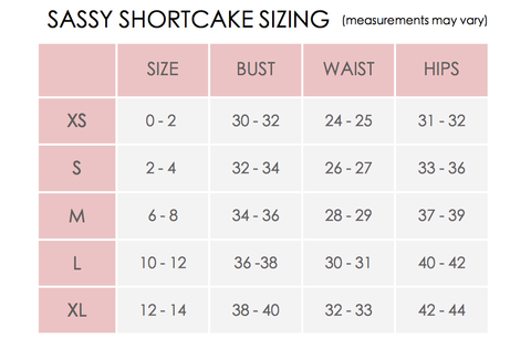 Sassy Sizing | Sassy Shortcake | Sassy Shortcake