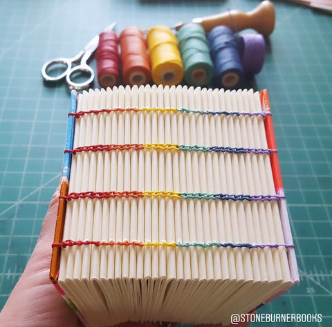 bookbinding rainbow