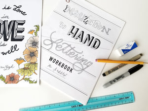 hand lettering workbook