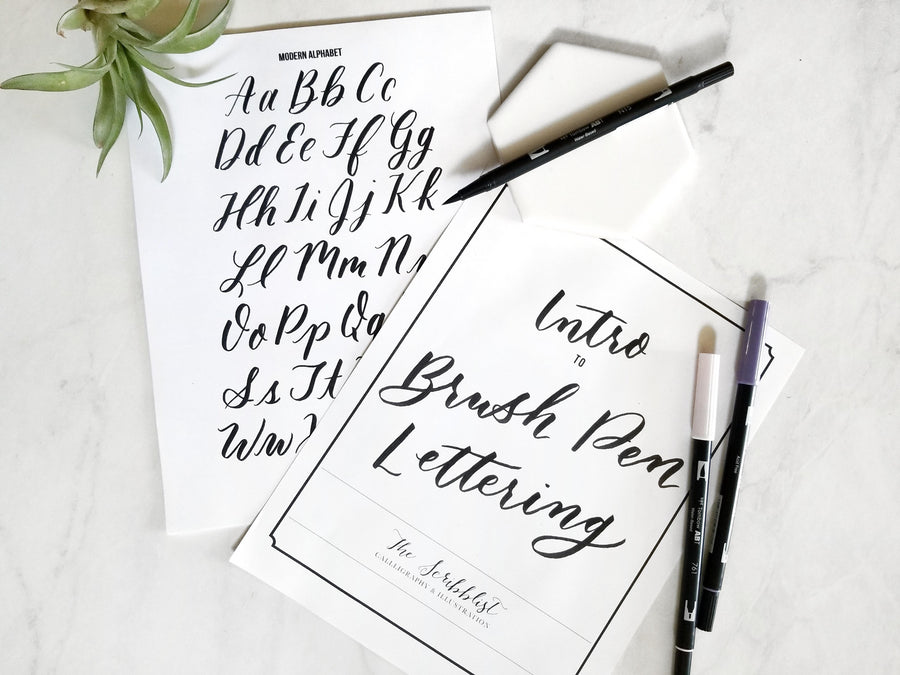 brush calligraphy workbook