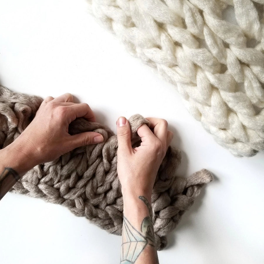 hand knitting