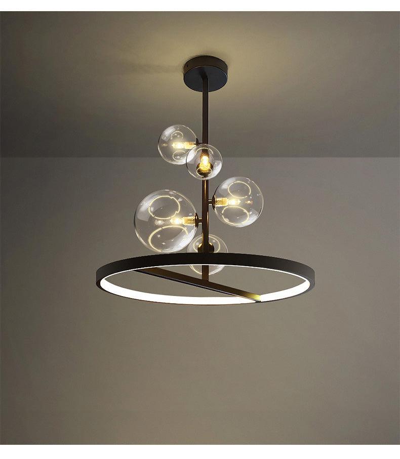 clear ball chandelier