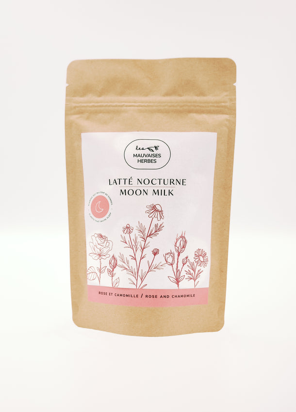 Latté nocturne rose – rose et camomille