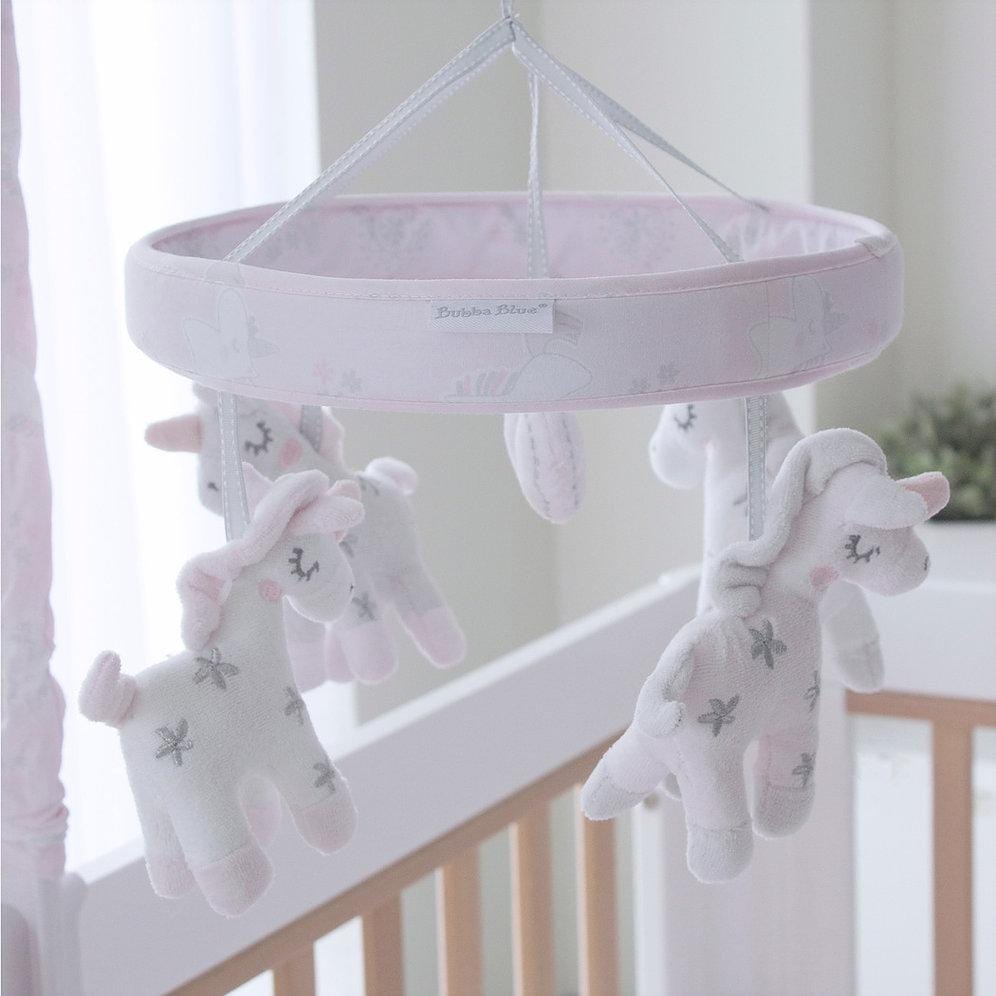 unicorn musical cot mobile