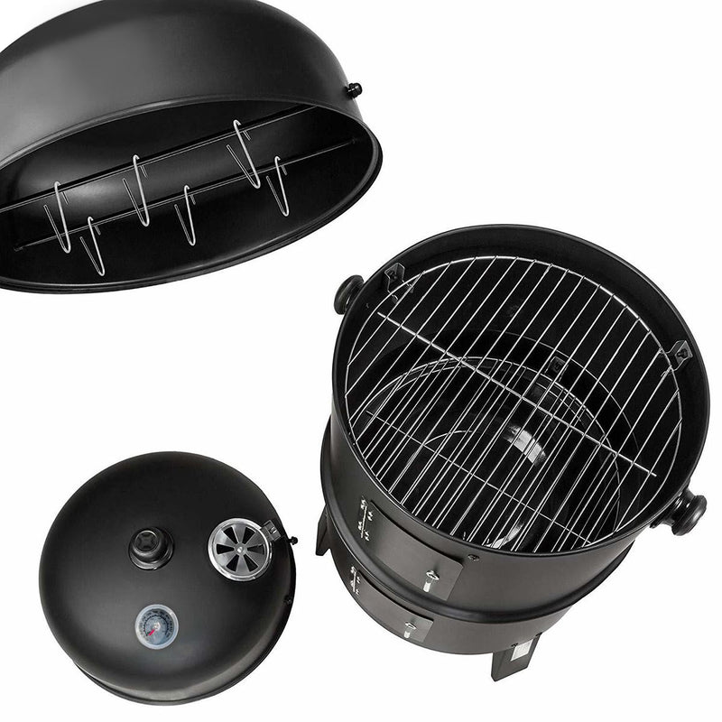 KCT 3 in 1 Upright BBQ Smoker and Grill