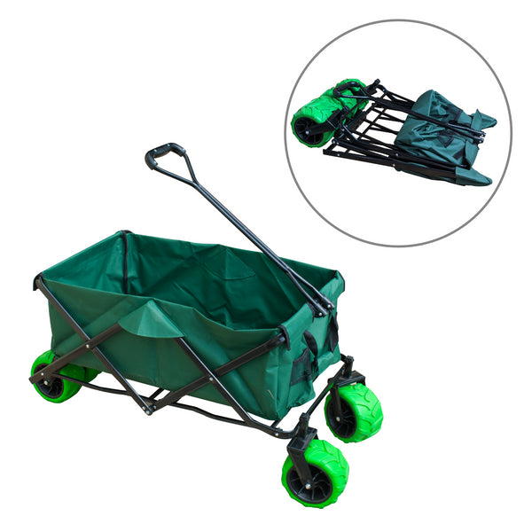 KCT Folding Fishing Trolley Twin Wheel Cart Foldable Portable Storage — KCT  Direct