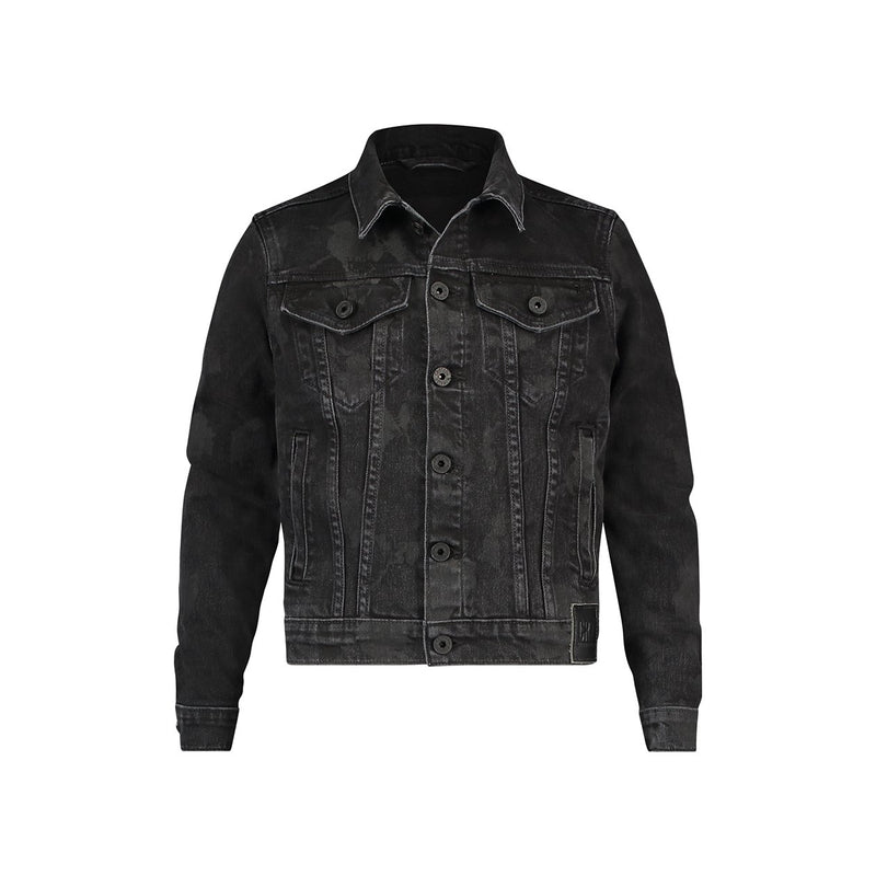 black trucker jacket