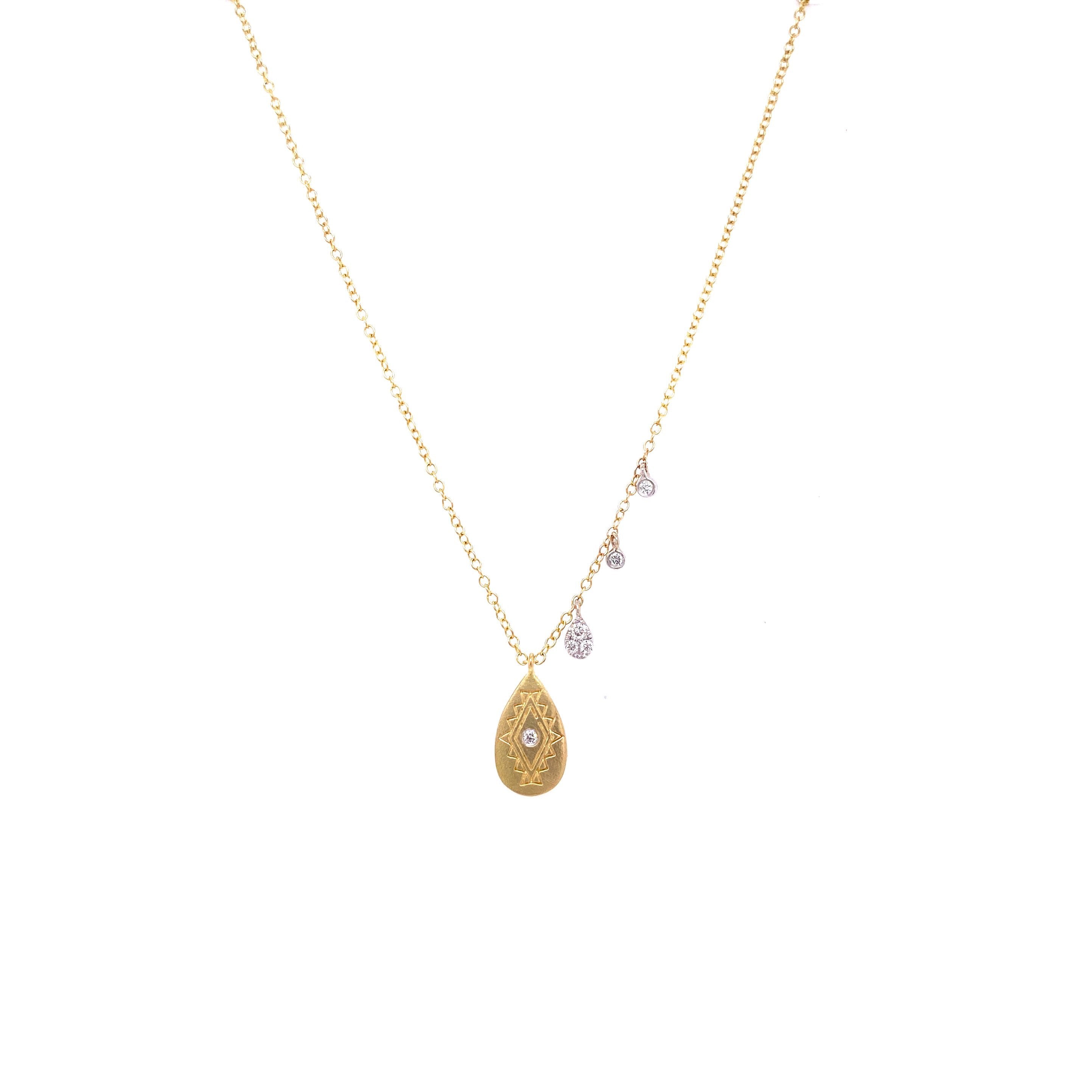 Rainbow Moonstone Charm Necklace – Meira T Boutique