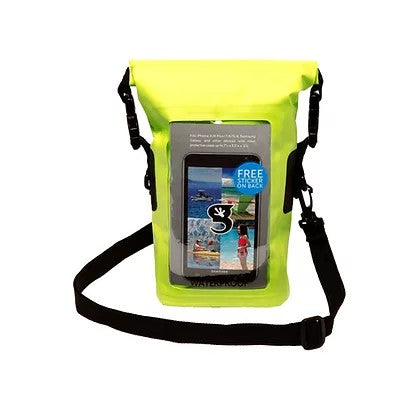 Drawstring Waterproof Backpack - Navy / Neon Blue – 808 Clothing Co Maui