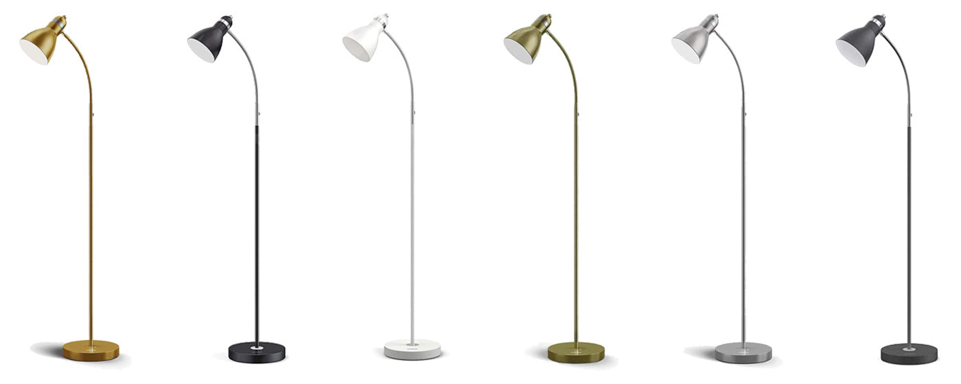 LEPOWER Gooseneck Metal Floor Lamp 6 colors options