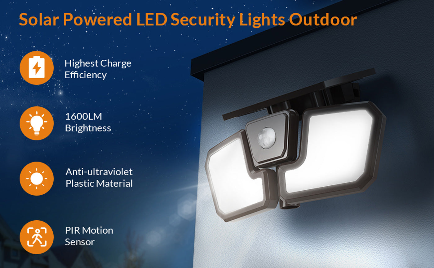 Solar Outdoor Light 1600LM features