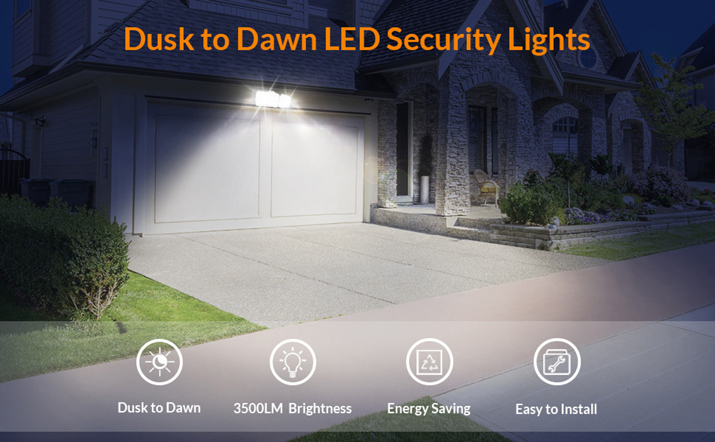 28W Outdoor Security Lights with Motion Sensor and Dusk to Dawn — Lightdot